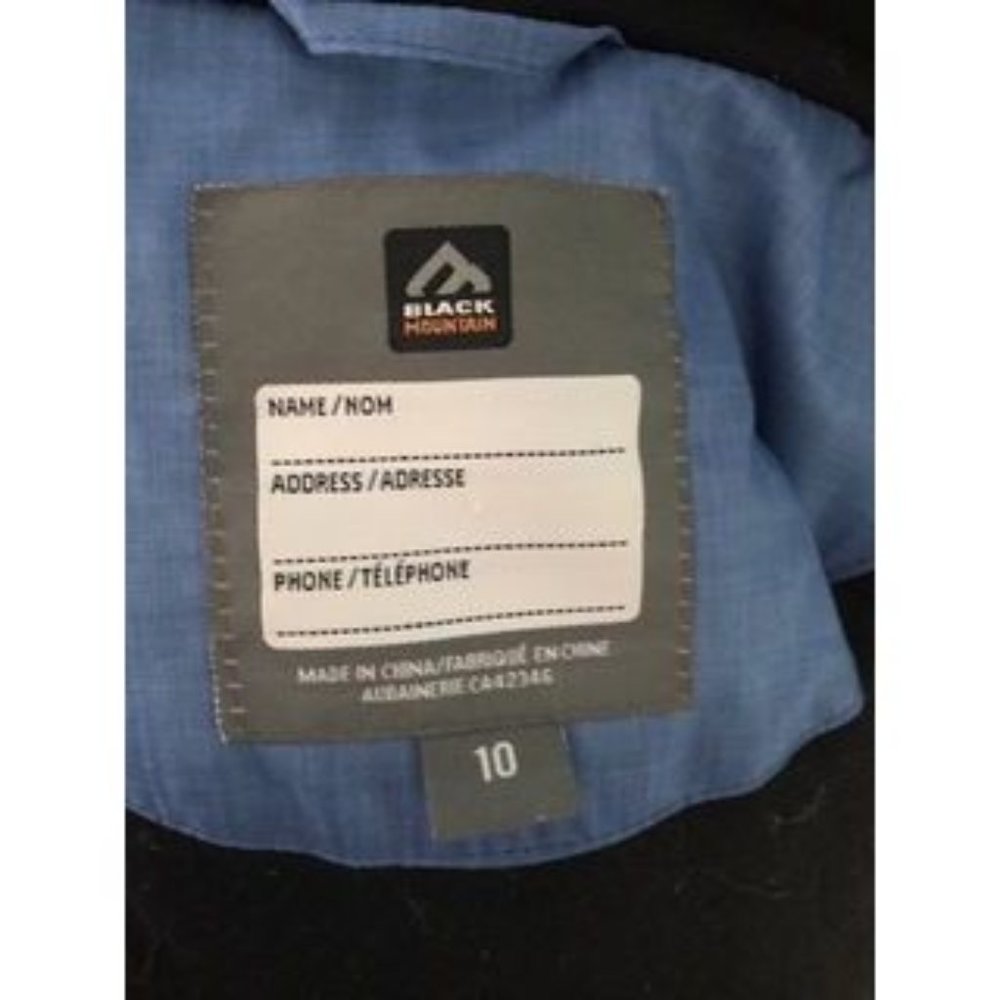 Black Mountain Blue Winter Jacket Size 10 - Picture 3 of 3